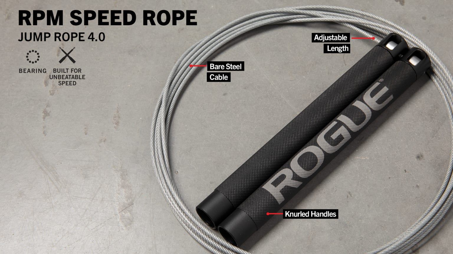 RPM Speed Rope 4.0 Rogue Fitness GB